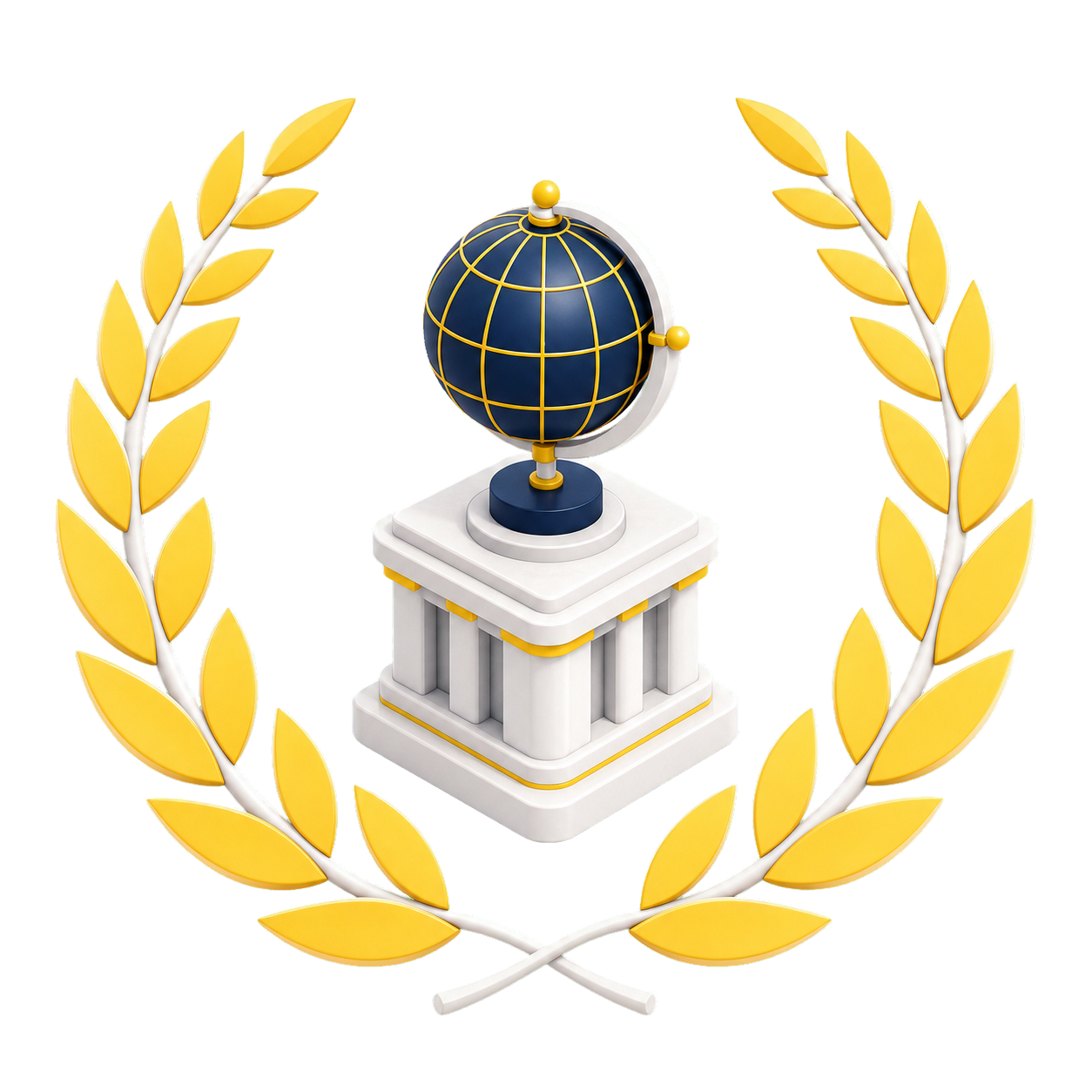 Global Access golden laurel credential emblem